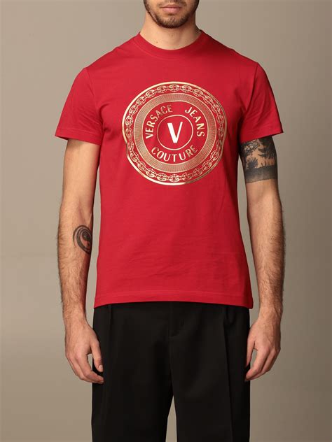 versace jeans t shirt red|Versace Jeans couture online shop.